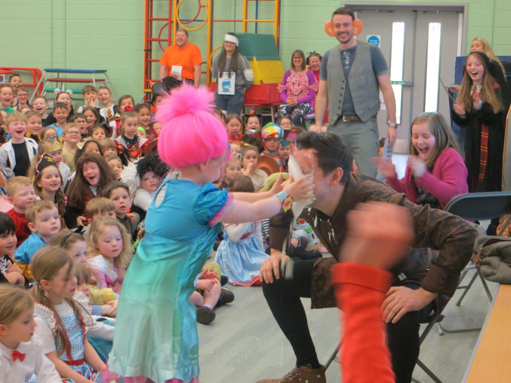 World Book Day Assembly - Aim High Or You Might Get A Pie!