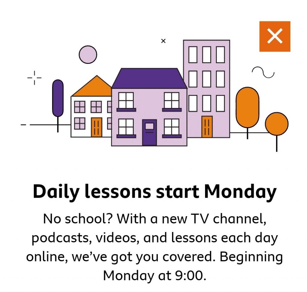 BBC Bitesize-starts Monday