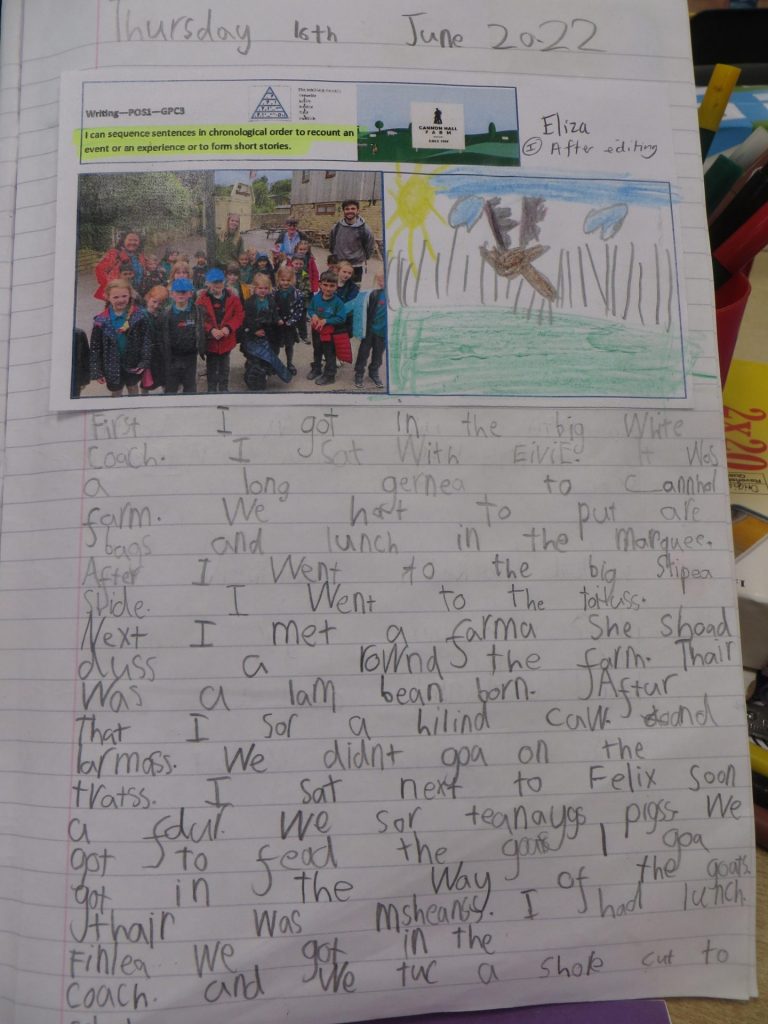 Y1 Writing Cookridge Primary