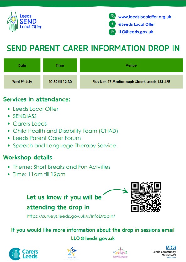 SEND parent carer information drop in