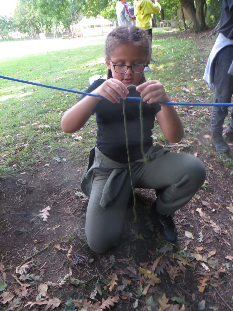 Year 4 - Knot Challenge - Forest School